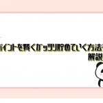 楽天ポイントを賢くガッツリ貯めていく方法を解説します。